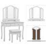 BRAND NEW Dressing Table Minimalism Bedroom Modern Vanity Makeup Dresser With Mirrored Furniture Coiffeuse Organizer Image 3