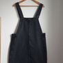 Mango Denim Pinafore Dress Size Large Image 4