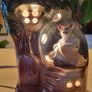 Vintage Handmade Studio Pottery lamp Image 10