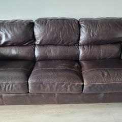 3 & 2 seat leather sofa
