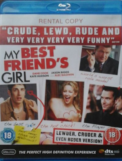 My Best Friends Girl [2008] Dane Cook, Kate Hudson, Jason Biggs, Diora Baird, Alec Baldwin, Riki Lindhome and Lizzy Caplan [Blu-ray Movie]