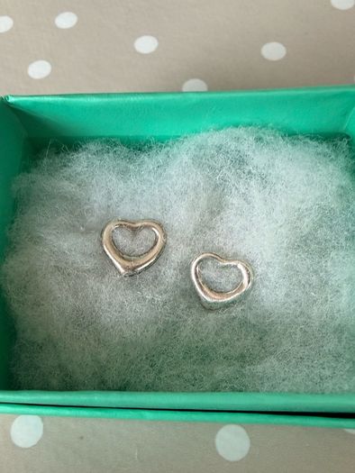 silver earrings