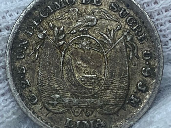 Ecuador 1900 silver Lima