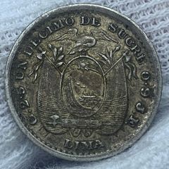 Ecuador 1900 silver Lima