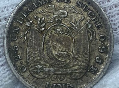 Ecuador 1900 silver Lima