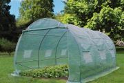 Polytunnel Greenhouse 3x3x2m 9m Squared Poly Tunnels Gardening Walk In Pollytunnel Tent with Steel Frame (FREE POSTAGE)