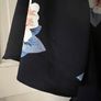 Navy Floral Blouse Image 3