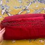 Laura Ashley King size bed comforter in deep red Image 4