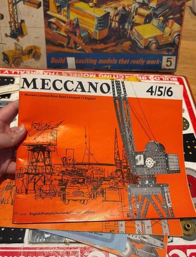 Vintage Meccano Site Engineering Set No. 5 Boxed with All Manuals & Instructions