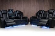 Ashbyrne electric Recliner Sofa black
