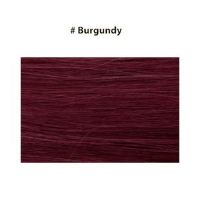 Micro Ring Hair Extensions 20" Double Drawn I Tip Remy Hair 25g - # Burgundy