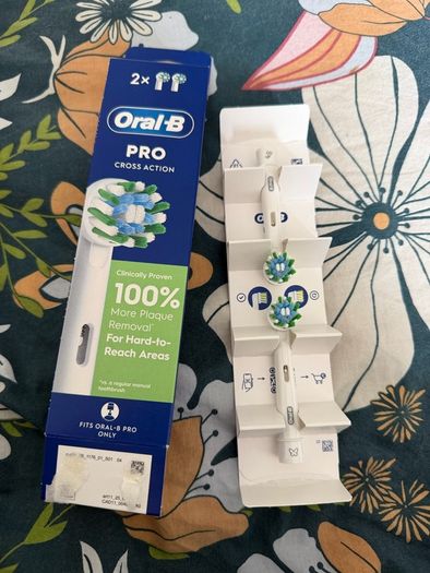 New Oral B Pro cross action toothbrush heads