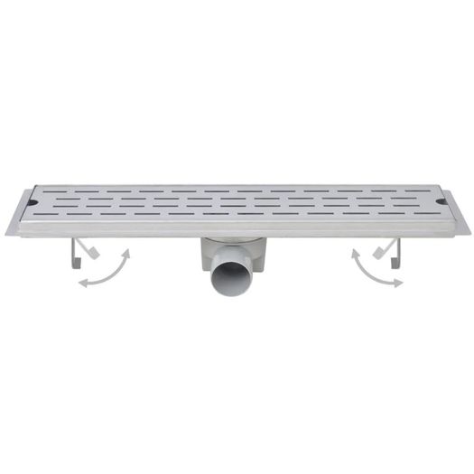 Linear Shower Drain 2 pcs  Bubble 930x140 mm Stainless Steel
