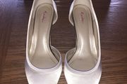 satin wedding shoes size 5 rainbow