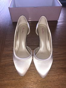 satin wedding shoes size 5 rainbow