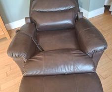 Motor Rise & Recliner Chair,  brown Leather