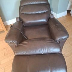 Motor Rise & Recliner Chair,  brown Leather