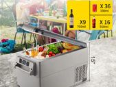 35L 37QT Mini Car Refrigerator Fridge Freezer 12V/24V DC 110-240V AC Portable Cooler