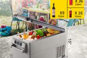35L 37QT Mini Car Refrigerator Fridge Freezer 12V/24V DC 110-240V AC Portable Cooler