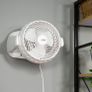 8" high Velocity Plastic Freestanding/Wall Mounted Desk Fan, White Image 5