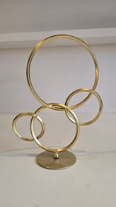 Gold retro ornaments with circles
