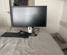 Monitor and keyboard
