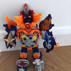 Power Rangers Super Ninja Steel Blaze Megazord (Core Robot + Headcrest Weapon)