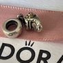 Pandora charm baby boy boot 14k gold and blue Cz Image 3