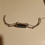Vintage silver bracelet with onyx stone Image 5