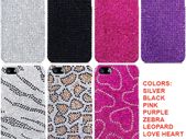 New Iphone 5 Diamante Gem Rhinestone Case Cover In Various Colors & Design