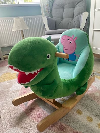 Wooden baby rocking horse (Peppa pig- George/dinosaur)