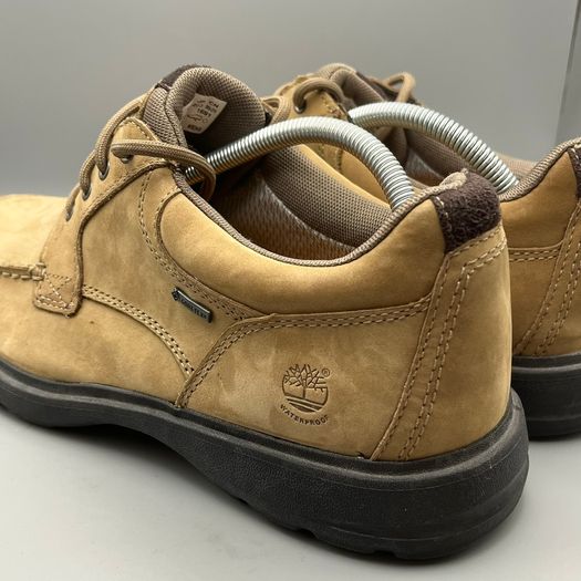 Timberland Mens Brown Leather Lace Gore-tex Shoes Moc Toe UK 9 EU 43.5
