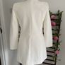 blazer Bnwt Zara longline ivory cream shade size large Image 3