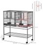 Wide Large Metal Bird Cage, Grey Image 2