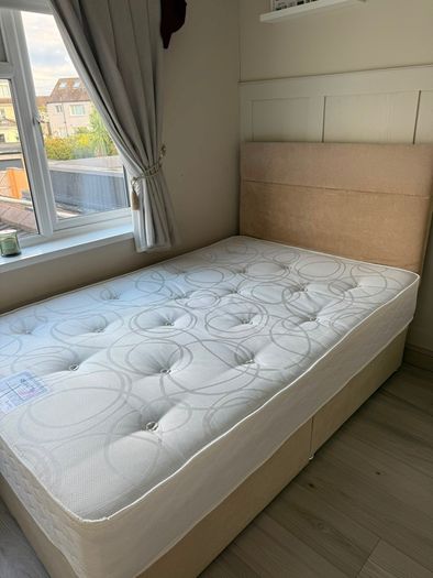 Small Double Ottoman Bed  Mattress &Headboard