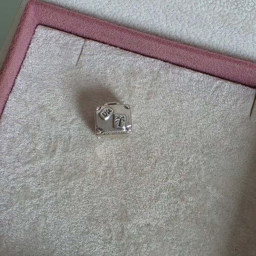 Pandora  Paris travel suitcase charm very good condition hallmarked