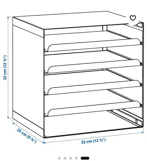 Ikea white letter tray