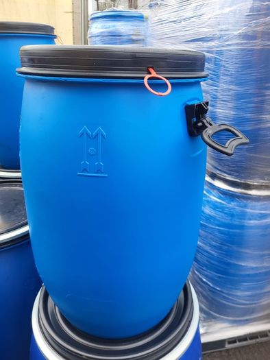 plastic barrels