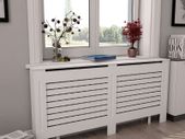 Radiator Covers 2 pcs White 172x19x81.5 cm MDF