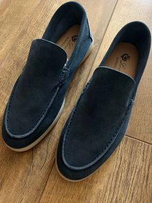 Loro Piano navy/blue loafers