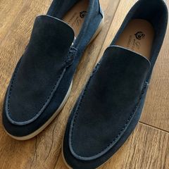 Loro Piano navy/blue loafers
