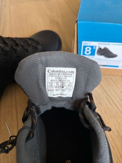 Brand New Columbia Woodburn Waterproof Hiking Shoes (Mens Size 7.5)