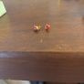 gold kids earrings-ladybirds Image 2