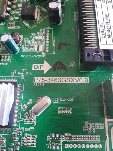 Tv Cello  modeboard P75-34963GSXV6.0