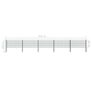 Fence Panel with Posts Iron 8.5x0.8 m Green Image 5