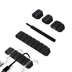 5 Pcs Cable Organisers Clip, Cable Management Wire Holder Organizer Self Adhesive Holders for Tidy Clips Desk Office Accessories and Home,Mouse ,USB, Phone Cable (5 Pcs)