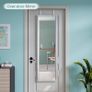 NEW SALE | Over Door Mirror Full Length, 110 x 33cm Wall Mounted Mirror Door Hung Mirror for Bathroom/Bedroom/Wardrobe - Toughened Glass Image 2