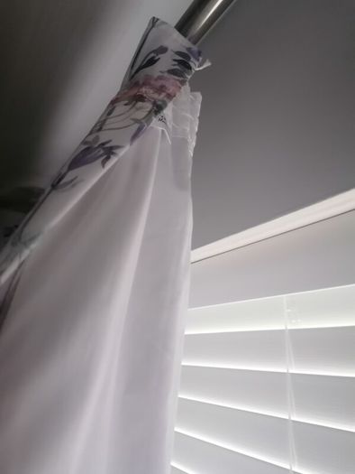 Pencil pleat floral curtains