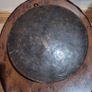 Antique Hand-Hammered Copper Cauldron Pail with Original Hanging Chain 19th Century Hearth Ware Image 5