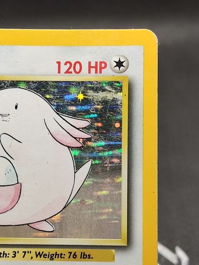 Chansey 3/102 base set Pokemon card